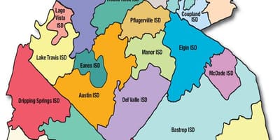 Školi distriktu mapu Austin